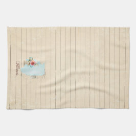 Pink Gingham Illinois Staat Pattern Küchentuch