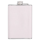 Pink Gingham Illinois Staat Vinyl Wrapped Flask Flachmann (Rückseite)