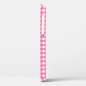 Pink Gingham iPhone Case (Rückseite / Links)