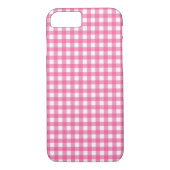 Pink Gingham iPhone Case (Rückseite)
