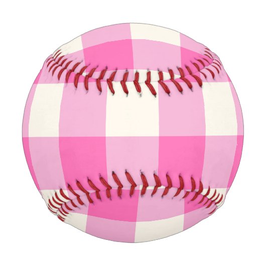 Pink Gingham Kariert Cotattcore Baseball (Rückseite)