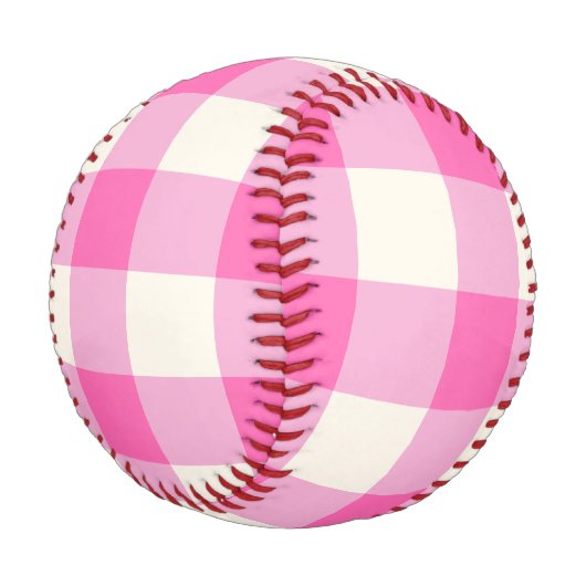 Pink Gingham Kariert Cotattcore Baseball (Schrägansicht)