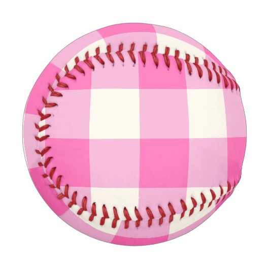 Pink Gingham Kariert Cotattcore Baseball (Vorderseite Links)