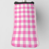 Pink Gingham Kariert Cotattcore Golf Headcover (Rotieren 90)