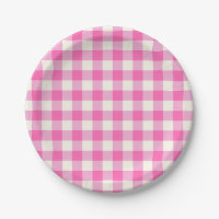 Pink Gingham Kariert Cotattcore