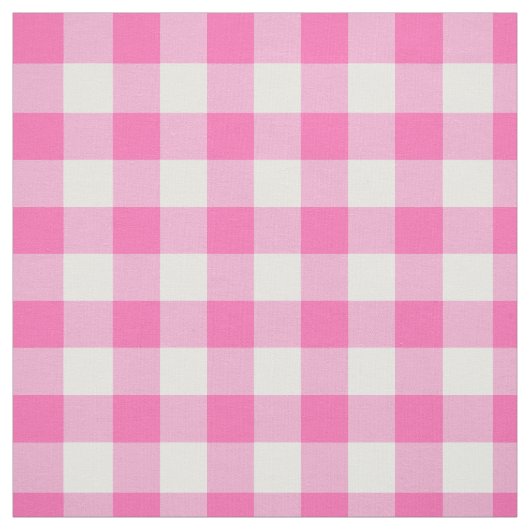 Pink Gingham Kariert Cotattcore Stoff (Muster)