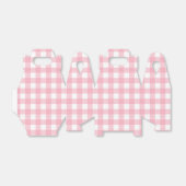 Pink Gingham Kariert Gabled Gastgeschenk Box Geschenkschachtel (Ungefaltet)