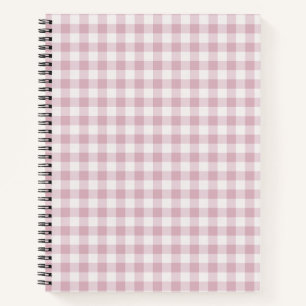 Pink Gingham Kariert Strip Notizblock
