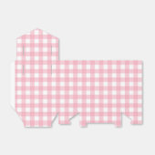 Pink Gingham Kariert Zelt Gastgeschenk Box Geschenkschachtel (Ungefaltet)