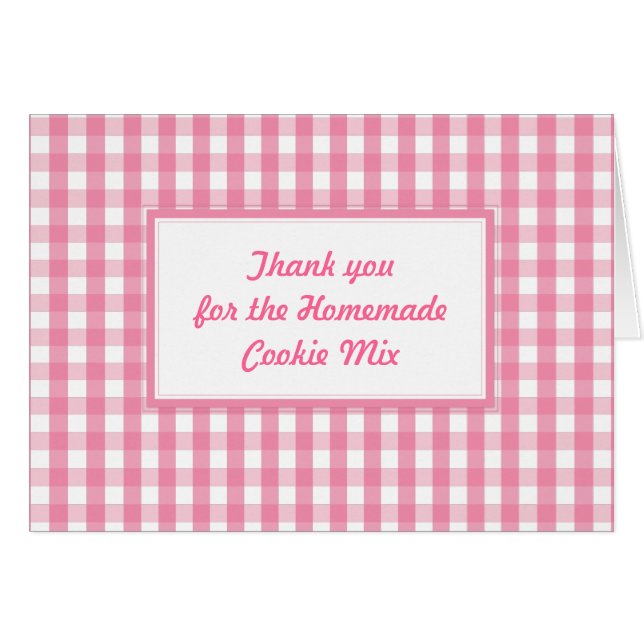 Pink Gingham Karo Pattern (Vorderseite (Horizontal))