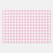 Pink Gingham Karo Pattern Geschenkpapier Set (Vorderseite 3)