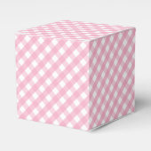 Pink Gingham Karo Pattern Geschenkschachtel (Vorderseite)
