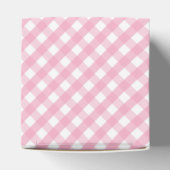 Pink Gingham Karo Pattern Geschenkschachtel (Oben)