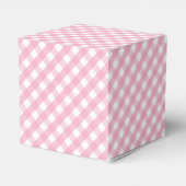 Pink Gingham Karo Pattern Geschenkschachtel (Rückseite)