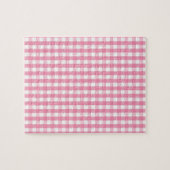 Pink Gingham Karo Pattern Puzzle (Horizontal)