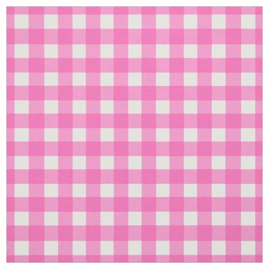Pink Gingham Karo Stoff (Muster)