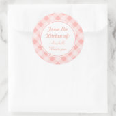 Pink Gingham Kitchen Stickers (Tasche)