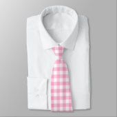 Pink Gingham Krawatte (Gebunden)