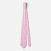 Pink Gingham Krawatte (Vorderseite)