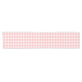 Pink Gingham Kurzer Tischläufer (Horizontal)