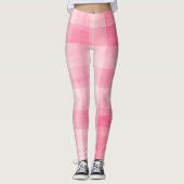 Pink Gingham Leggings (Vorderseite)