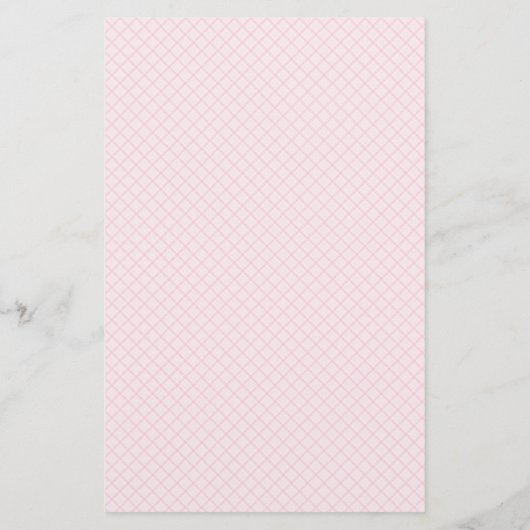 Pink Gingham Letter A Girl's Monogram Briefpapier (Rückseite)