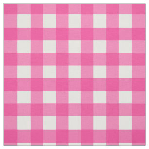 Pink Gingham Mini Karo Stoff