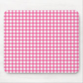 Pink Gingham Mouse Pad Mousepad (Vorne)