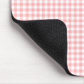 Pink Gingham Mousepad (Ecke)