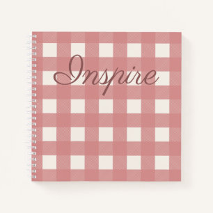 Pink Gingham Notizblock