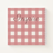 Pink Gingham Notizblock (Rückseite)