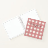 Pink Gingham Notizblock (Innenseite)