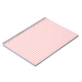 Pink Gingham Notizblock (Linke Seite)