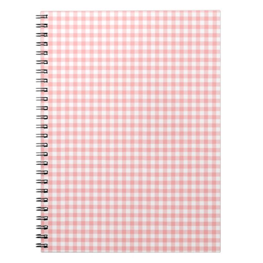 Pink Gingham Notizblock (Vorderseite)