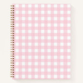 Pink Gingham Notizblock (Vorderseite)