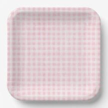 Pink Gingham Paper Teller
