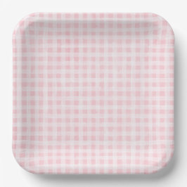 Pink Gingham Paper Teller