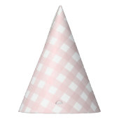 Pink Gingham Party Hat Partyhütchen (Links)