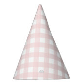 Pink Gingham Party Hat Partyhütchen (Rechts)