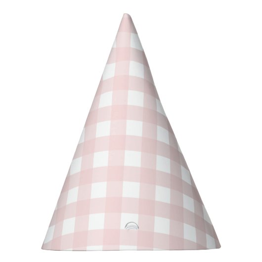 Pink Gingham Party Hat Partyhütchen (Rechts)