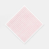 Pink Gingham Party Napkins Serviette (Ecke)