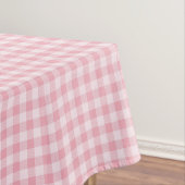 Pink Gingham Pattern Girly Check Plaid Checkered Tischdecke (Beispiel)