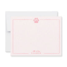Pink Gingham Paw Print Baby Kinder Personalisiert