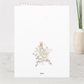 Pink Gingham Peter die Rabbit Monogram Baby Dusche Dankeskarte (Rückseite)