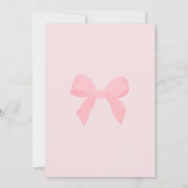 Pink Gingham Pink Bow Birthday Dankeskarte (Rückseite)