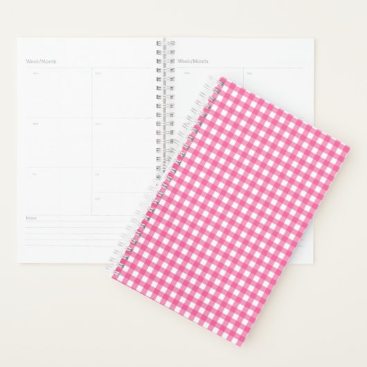 Pink Gingham Planner Planer (Anzeige)