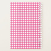 Pink Gingham Planner Planer (Rückseite)