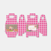 Pink Gingham Pumpkin Patch Bauer Girl's Birthday Geschenkschachtel (Ungefaltet)