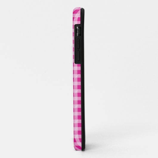 Pink Gingham Quilt Case-Mate iPhone Hülle (Hinten/Links)