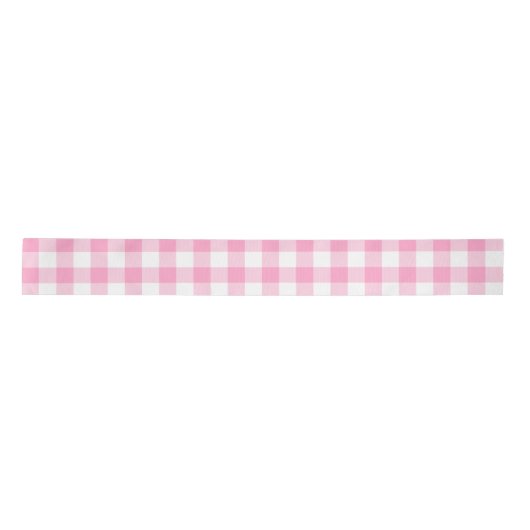 Pink Gingham Satinband (Vorderseite)